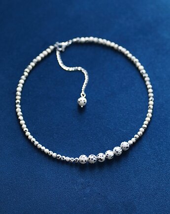 Naszyjnik choker z jaspisu dalmatyńskiego, ZY.JEWELLERY