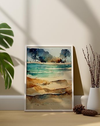 Plakat Pastelowy Krajobraz, Abstraktoria
