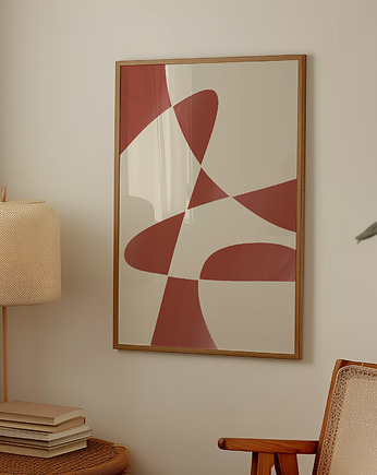 Plakat Red abstract no.2, Anna Szondelmajer