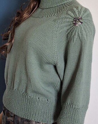 Sweter z haftem Lena, Knit Couture