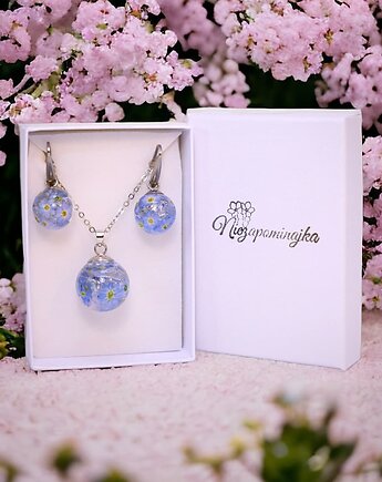 Zestaw kul z kwiatami Niezapominajki powiew wiosny ?, Lovely Jewellery