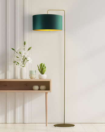 Lampa podłogowa do salonu w stylu glamour BOLIVIA GOLD, LYSNE