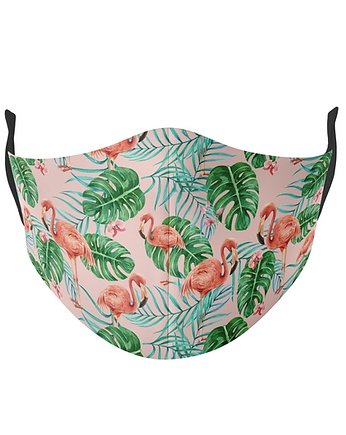Maseczka 3-warstwowa wielorazowa FLAMINGI, dirrtytown clothing