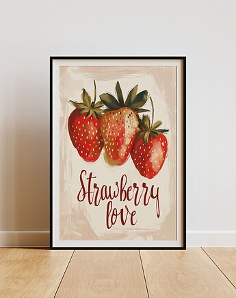 Plakat - Strawberry love, Harry Monkey