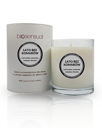Świeca do masażu i aromaterapii LATO BEZ KOMARÓW 200g, Biosensual