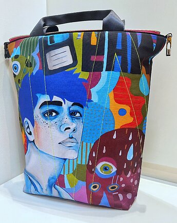 Art MIMA bag UNI & Marcin Painta print, MIMAbags