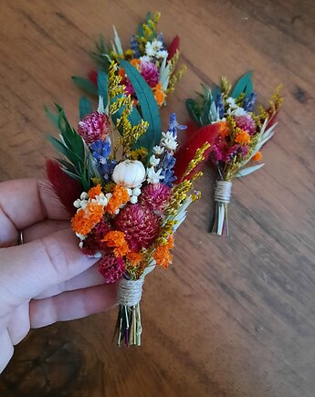 Butonierka ślubna dla pana młodego, Mudryk Viktoria Dried Flowers