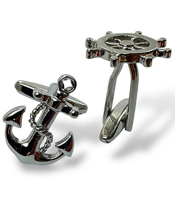 Spinki do mankietów - DLA ŻEGLARZA (SREBRNE), DROBINY CZASU