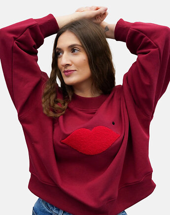 Bluza Iconic Burgund Usta, MKTP