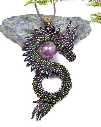 Fraisair, wisior ze smokiem, beading, Sol