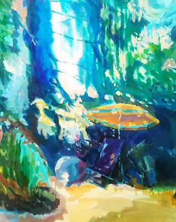 Obraz na płótnie., Ula Raclawska