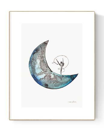 Zestaw 2 obrazów  malowanych ręcznie, MiniMalArt
