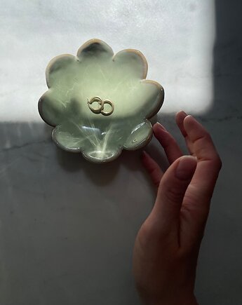 Ceramiczna Pastelowa Zielona Miseczka na Biżuterię Przekąski Earth Tones, Maison Fragile