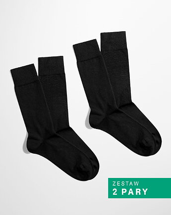 Skarpetki Essential - Noir Elegance - Czarny - Zestaw 2 pary (unisex), Banana Socks