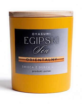 Świeca zapachowa z wosku oliwnego Egipski Sen, Oyasumi