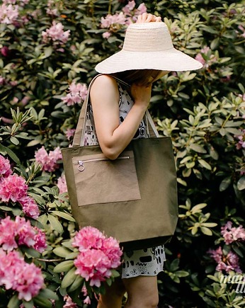 Marmollada - torebka bawełniana tL na ramię zielona, marmollada