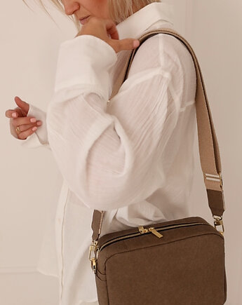 Listonoszka MELODY Crossbody TAUPE, Bagoo.store