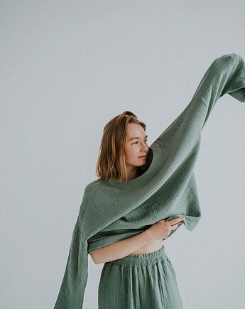 Longsleeve Lekko 2, szałwia, OWO me