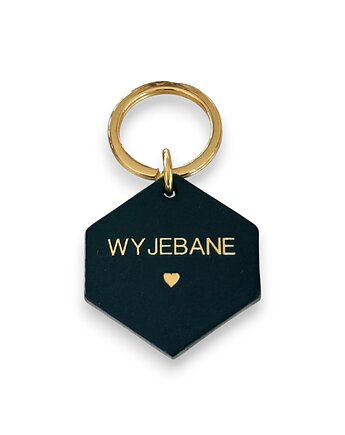 Brelok skórzany "Wyjebane", Boski Bajzel