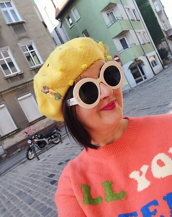 Beret żółty, YOKOdesign