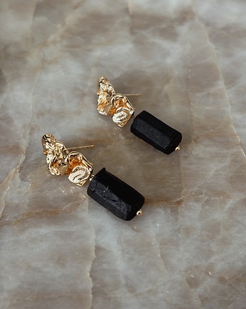 Kolczyki pozłacane z Turmalinem, Chmolowska Jewellery
