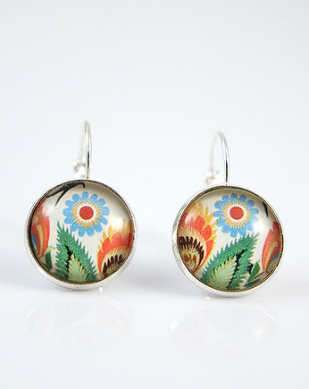 Kolczyki - Folkowe - bigle zamykane