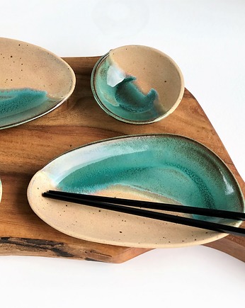 SUSHI SET    Zestaw ceramiczny do sushi  dla dwojga, Ceramika Tyka