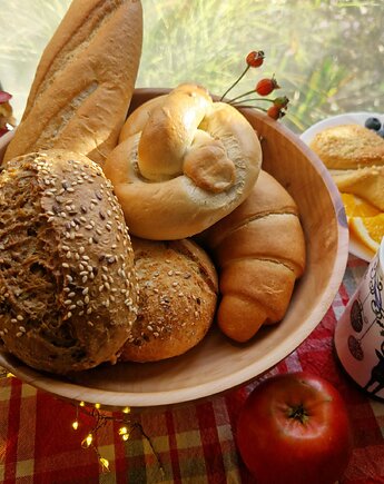 Miska na owoce z drewna jabłoniowego, Fairytalewood