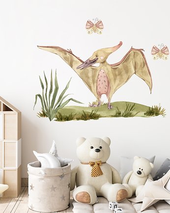 Naklejka na ścianę dinozaur latający pteranodon nalepka do pokoju dziecka, Fotobloki and decor