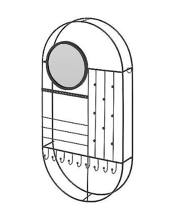 Półka Organizer Ścienny na Biżuterię, MIA home