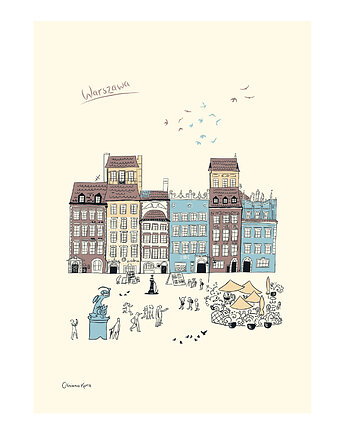 Plakat Warszawa Kamieniczki, Gliniana Kura