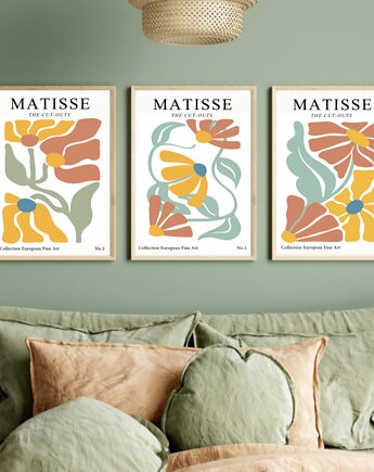 ZESTAW PLAKATÓW  Matisse wystawowe plakaty, black dot studio