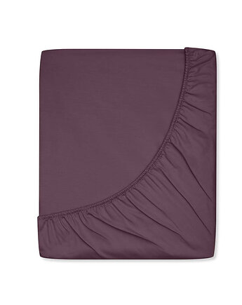 Prześcieradło satynowe z gumką royal purple, White pocket