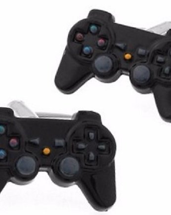 Spinki do mankietów PS4 PLAY STATION joystick , AKADEMIA STYLU