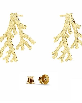 Kolczyki KORALOWIEC - srebro, złoto, różowe złoto, ISSI Jewelry