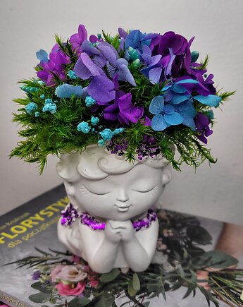 Dziewczynka z mchem I kwiatami, Florals&Moss