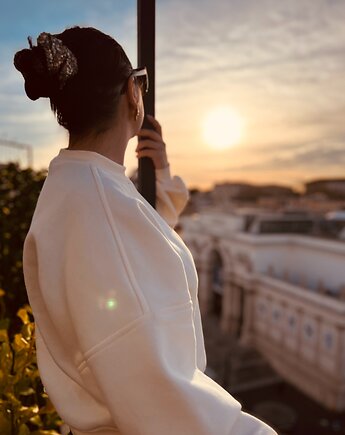 Soft Spot / kremowa bluza basic, Bohemian Soul atelier by M.