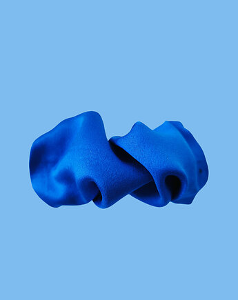 Scrunchie spinka klamra jedwabna królewski chaber, Capillum