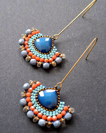 Kolczyki w szkle kolorowym no7, Motywator Eweliny