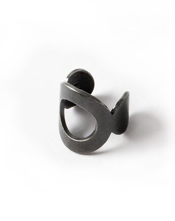 Nausznica oksydowana Ring, Marta jewelry