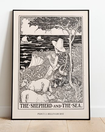 Plakat vintage szkic shepherd sea - PASTERZ II, Storelia