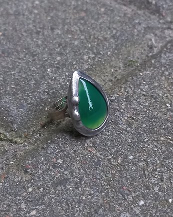 Piknik w trawie - pierścionek regulowany, po drugiej stronie lustra