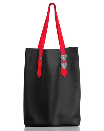 Czarny worek skórzany, modeMania