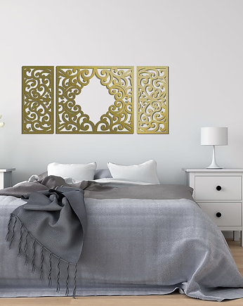 AŻUROWY TRYPTYK DEKORACYJNY, CLEMENTINE,  DEKORACJA ŚCIENNA 3D, WŁOSKI STYL, , ORNAMENTI