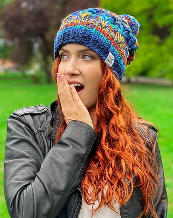 Czapka MERINO 50% Górski potok SMILE, Brain Inside