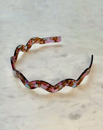 Opaska Wavy w kolorze Garden Pink, NINIcoJewelry