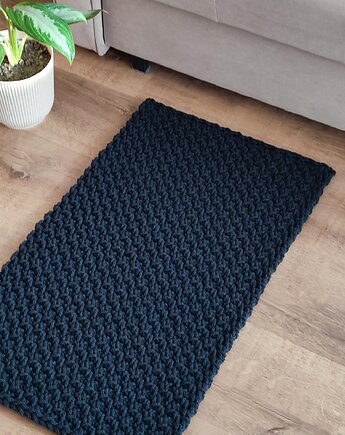Dywan szydełkowy prostokątny ze sznurka 45cmx75cm, MISZ MASZ Dorota Tyszko