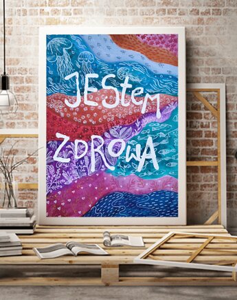 Afirmacja Jestem zdrowa, ma.grafka