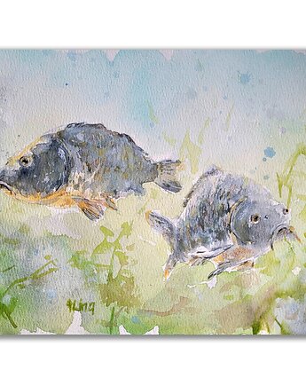 Obraz ręcznie malowany "Karp", Galeria Alma