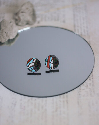 Kolczyki sztyfty z mozaiką, Pracownia Wieczorek